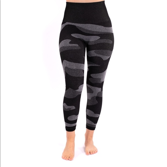 High waist compression camo seamless leggings - Picture 3 of 3